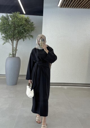 Elsa Keten Etekli Takım - Siyah - Duendeca