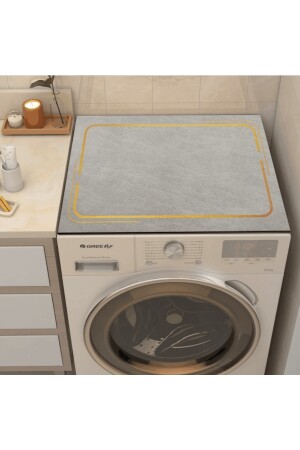 Else Kurutmalık Çamaşır Makinesi Örtüsü Koruma Matı Sıvı Geçirmez Kaymaz Yıkanabilir elsecamasirortusu - 4