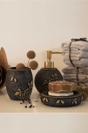 Elvin 5 Parça Banyo Seti Füme 14121089153 - İrya