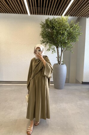 Elvis Şal Yaka Takım - Haki - Duendeca