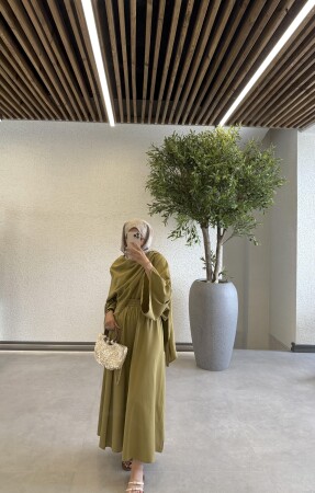 Elvis Şal Yaka Takım - Olive - Duendeca