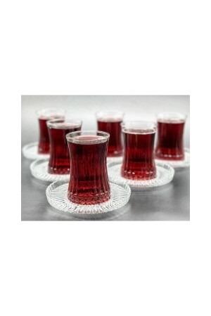 Elysia Çay Bardağı Çay Takımı Seti 12 Parça Çay-6 Kişilik RİVA ÇAY SETİ - 4