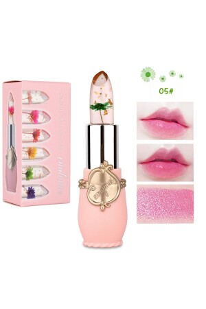 Emaymei No5 Floral Lippenstift, langanhaltender Lippenbalsam, feuchtigkeitsspendende Wirkung, Lipgloss-Lippenstift - 2