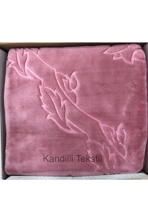 Embos Çift Kişilik Kutulu Battaniye 220x240 Gül Kurusu 577 - Merinos