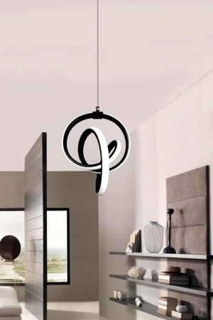 Emily Black Single Pendelleuchte Ultra Super White LED-Kronleuchter - Elektroyou
