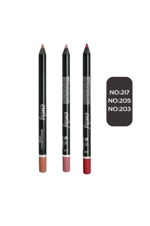 Emily Lip Pencil 3er-Pack Nr. 203-205-217 Eml-3er-Pack - 3