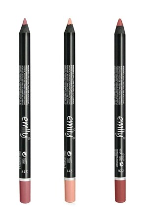 Emily Lip Pencil 3er-Pack Nr.:-203-208-211-gr Berra006 - 2