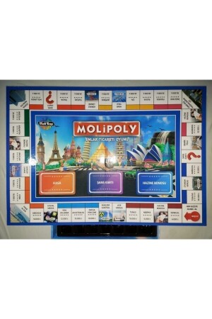 Emlak Ticaret Oyunu Molipoly Molicity Monopoly Monopoli Metropol Mega City Aile Oyunu - 9