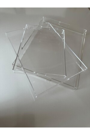 Enbulur Plexiglas-Präsentationstabletts 24 x 18 cm, 30 x 22 cm und 33 x 23 cm (3 Stück). Produkt) 1242 - 4