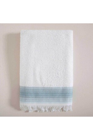 Endi Badetuch 70x140 cm Weiß/Aqua PK222TEK021 - Chakra