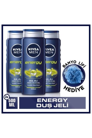 Energy Duş Jeli 500 ml 3'lü Avantajlı Paket  banyo Lifi SET.NVE.861 - 1