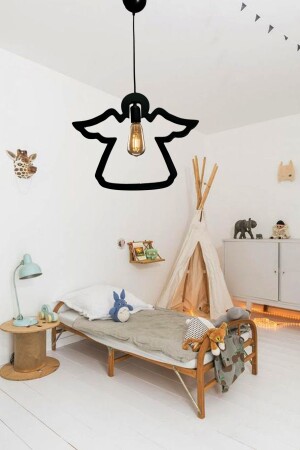 Engel Einzelner Kronleuchter Pendellampe Moderne rustikale dekorative Lampe Kinderzimmer Kronleuchter UTMANGL1 - 2