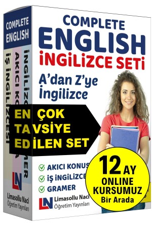 Englisch-Trainingsset – Lehrpaket – Grammatikbuch – Toefl-Ielts-Yds-Prüfungsvorbereitung - 1