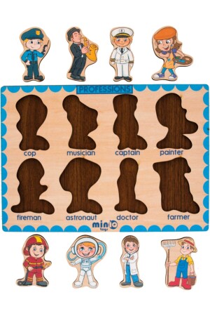 Englisches Mega-Set aus 6 Lernpuzzles aus Holz - 14