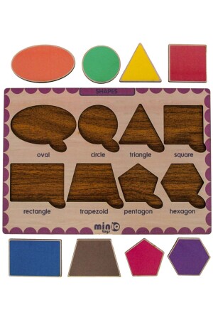 Englisches Mega-Set aus 6 Lernpuzzles aus Holz - 15