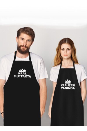 الملك في المطبخ بجانب ملكته المطبخ فرشاة إكومبين أسود - enmalife