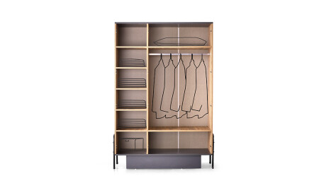 Enna 3-türiger Kleiderschrank - 3