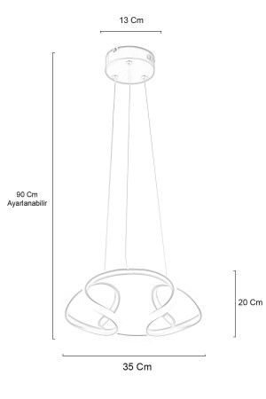 Enzo Antik Moderne Pendelleuchte Tageslicht Licht Wohnzimmer Küche Zimmer LED Kronleuchter - 5