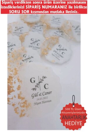 Epoksi Magnet 20 Adet Söz Nişan Nikah Kına Düğün Hediyeliği Kuran Hatırası Sünnet Mevlüt - Erenaksesuar