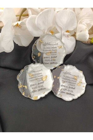 Epoksi Magnet 25 Adet Söz Nişan Nikah Kına Düğün Hediyeliği Kuran Hatırası Sünnet Mevlüt - Zekaavm