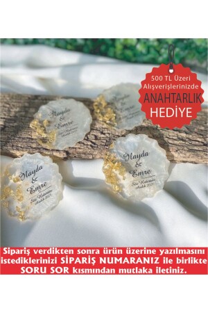 Epoksi Magnet 30 Adet Söz Nişan Nikah Kına Düğün Kuran Hatırası Hediyelik Organizasyon - Erenaksesuar