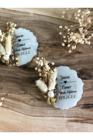 Epoksi Magnetı 25 Adet Söz Nişan Nikah Kına Düğün Hediyeliği Kuran Hatırası Sünnet Mevlüt - Masalsı Concept