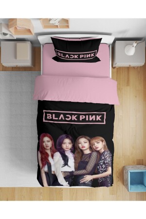 Erayshome Black Pink 3D Single Duvet Cover Set BlckPnk9 - 1