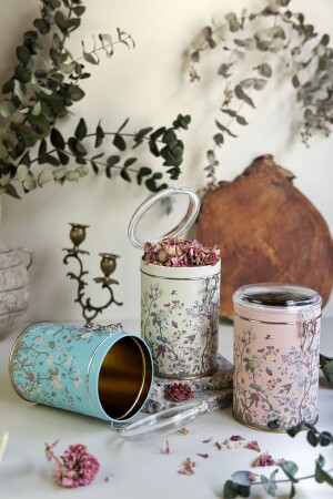 Erb18u2 Silindir Saklama Kabı Kilitli Ø105 3 Lü Set, Botanica ERB18U2 - Evle