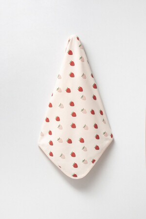 Erdbeer-bedruckte doppellagige gekämmte Baumwolle für Neugeborene und Mehrzweck-Babydecke aus 100 % Baumwolle - H Honey Baby
