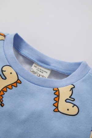 Erkek Bebek Desenli Kısa Kollu Ribana 2'li Pijama Takım Z4290A223SP - 2