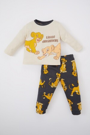 Erkek Bebek Disney Lion King Ribana Uzun Kollıu Pijama Takımı Z4293A223SP - 1