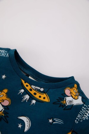 Erkek Bebek Tom & Jerry Kısa Kollu Penye 2'li Pijama Takımı Z4295A223HS - 2