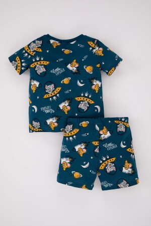 Erkek Bebek Tom & Jerry Kısa Kollu Penye 2'li Pijama Takımı Z4295A223HS - 5