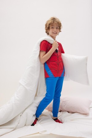 Erkek Çocuk Marvel Spiderman Kısa Kollu Pijama Takım Z9171A623SM - 1