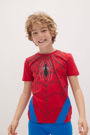 Erkek Çocuk Marvel Spiderman Kısa Kollu Pijama Takım Z9171A623SM - 2