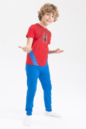 Erkek Çocuk Marvel Spiderman Kısa Kollu Pijama Takım Z9171A623SM - 3