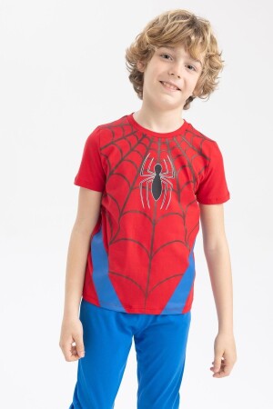 Erkek Çocuk Marvel Spiderman Kısa Kollu Pijama Takım Z9171A623SM - 6