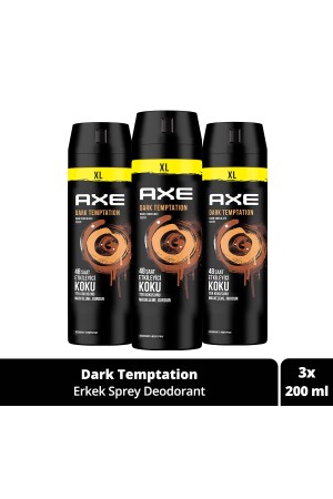 Erkek Sprey Deodorant Dark Temptation Xl 48 Saat Etkileyici Koku 200 ml X3 Adet - 1