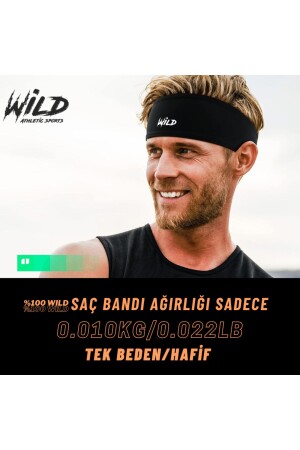 Erkek Yoga Saç Bandı Tokası Bandana Tekli WildFlex 0.2 - 5