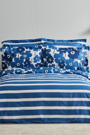 Ernie Bettwäsche-Set für Doppelbett, 100 % Baumwolle, Marineblau (PP) - 1