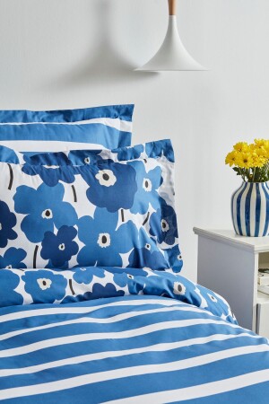 Ernie Bettwäsche-Set für Doppelbett, 100 % Baumwolle, Marineblau (PP) - 3