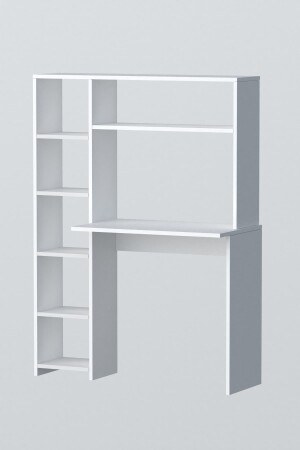 Ersinan Duru Schreibtisch mit Bücherregal weiß - 5