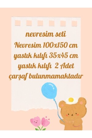 Erv Seri100 Ranforce Bebek Nevresim Seti (Nevresim-2 Yastık)- Civcivcik BNS01 - 4