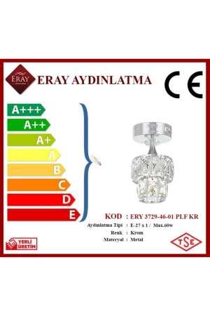 Ery 3729-46-01 Plofonyer Krom Tekli Avize ERY 3729-46-01 PLF KR - 3