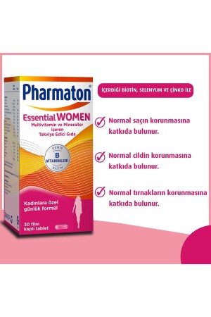 Essential Women 30 Tablet - Biotin- Demir- Vitamin B- Multivitamin Ve Mineraller - 5