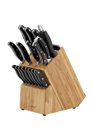 Essentials 20-teiliges Blockmesserset aus Edelstahl 18/10 1307146 - Berghoff