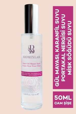 Eşsiz Gül Mayası Iksiri Gözenek Sıkılaştırıcı , Güçlendirmeyi Destekleyici Tonik 50ml 2324-1 - BioMixLab