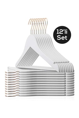 قطعة من الخشب - المظهر البلاستيكي الملابس الملابس القميص الملابس مع كوكب ذهب أبيض - Esti