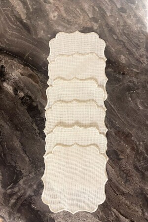 Etamin Işlemelik Sunum Peçetesi - 6 Parça - 15x15cm - Uğurhome
