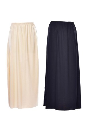 Etek Altı Astar 2li Bej Ve Siyah - Modabirsen